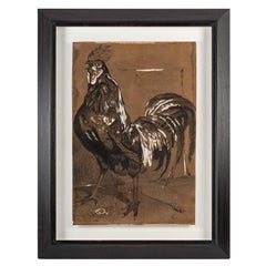Vintage Drawing "Rooster"