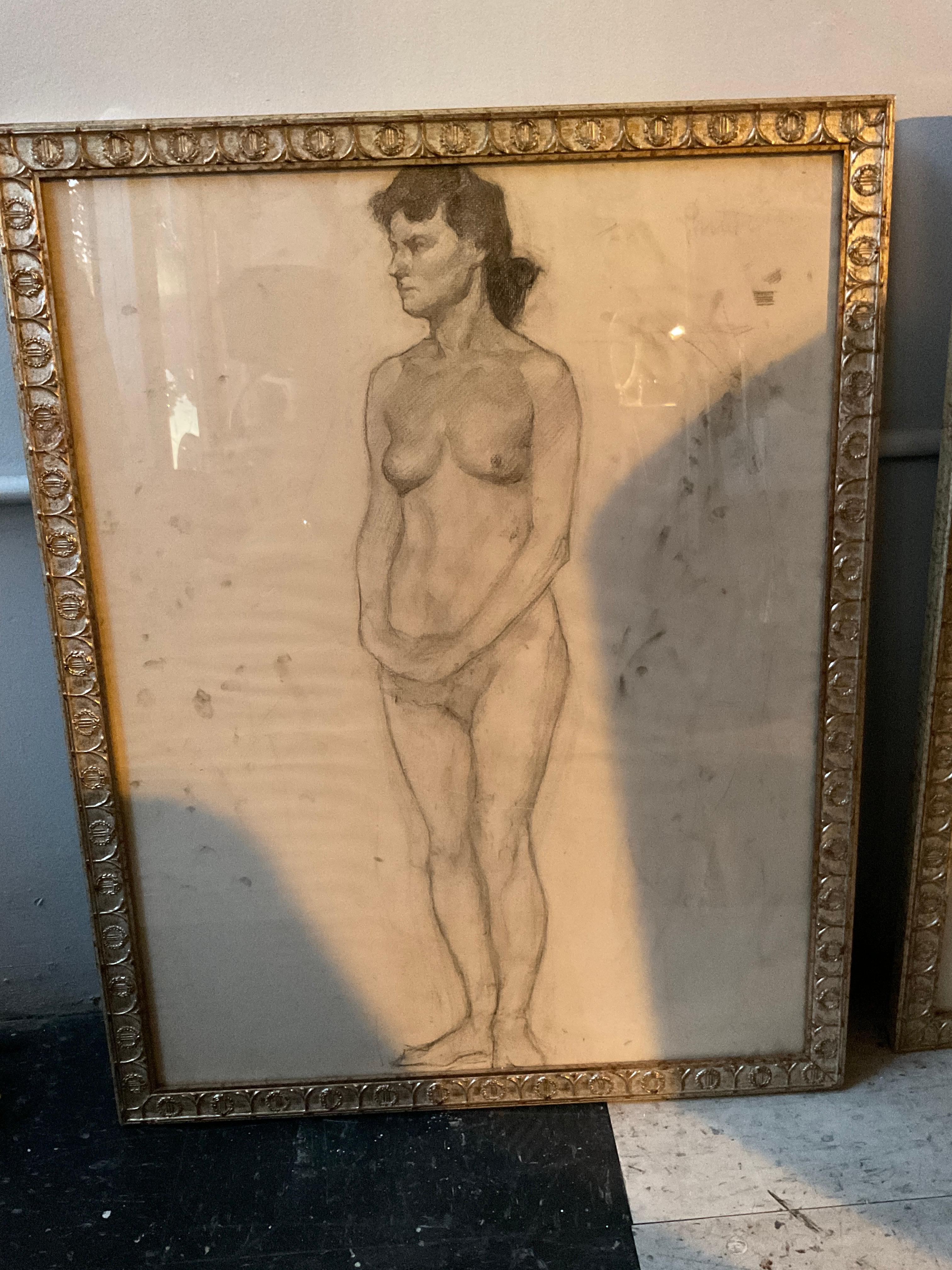 Nude drawing of female drawn in 1898. 450 EACH.
In the main picture, the drawing all the way on the right is sold.