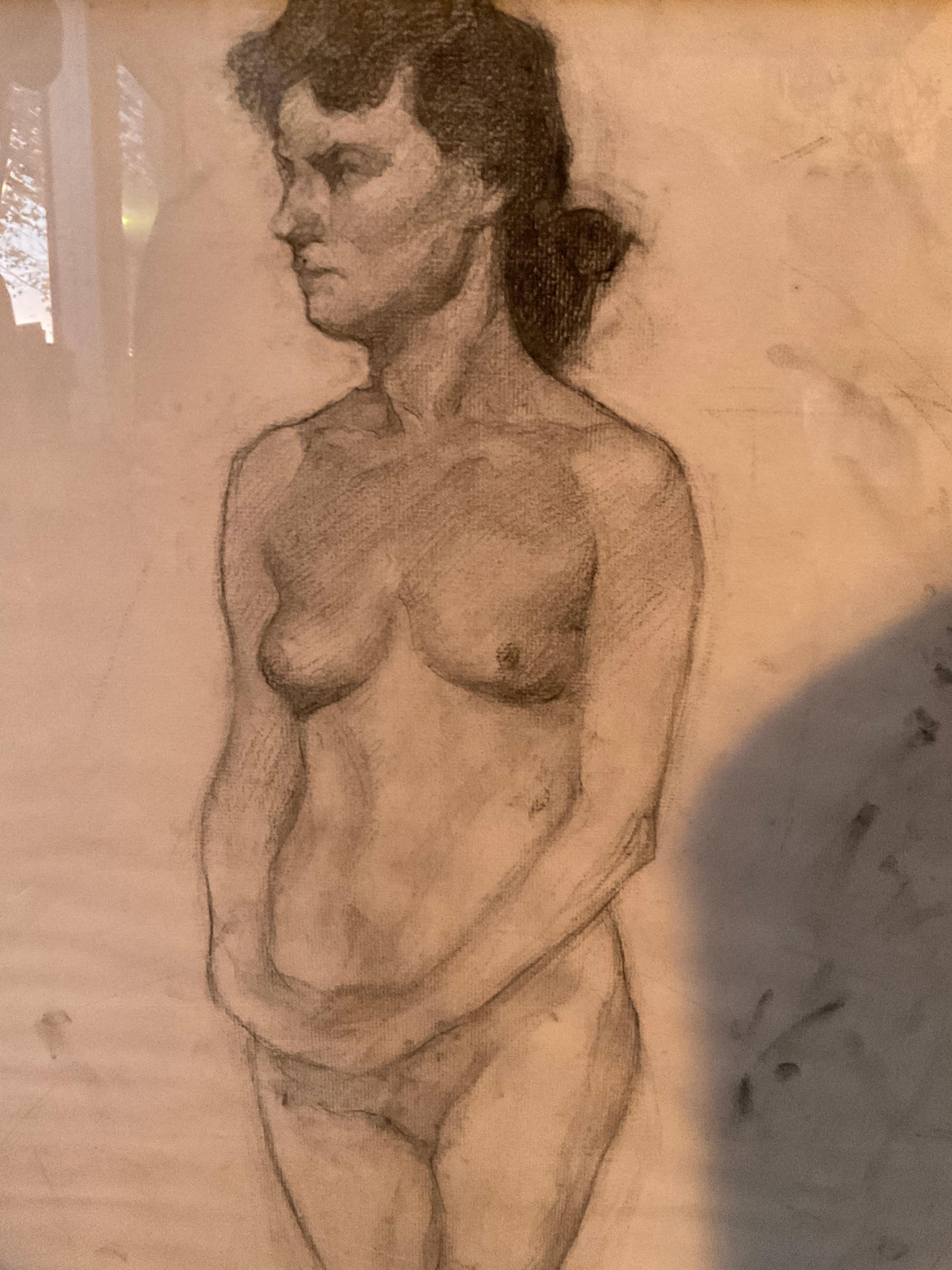 Paper Drawings of Nude Women from 1898 For Sale