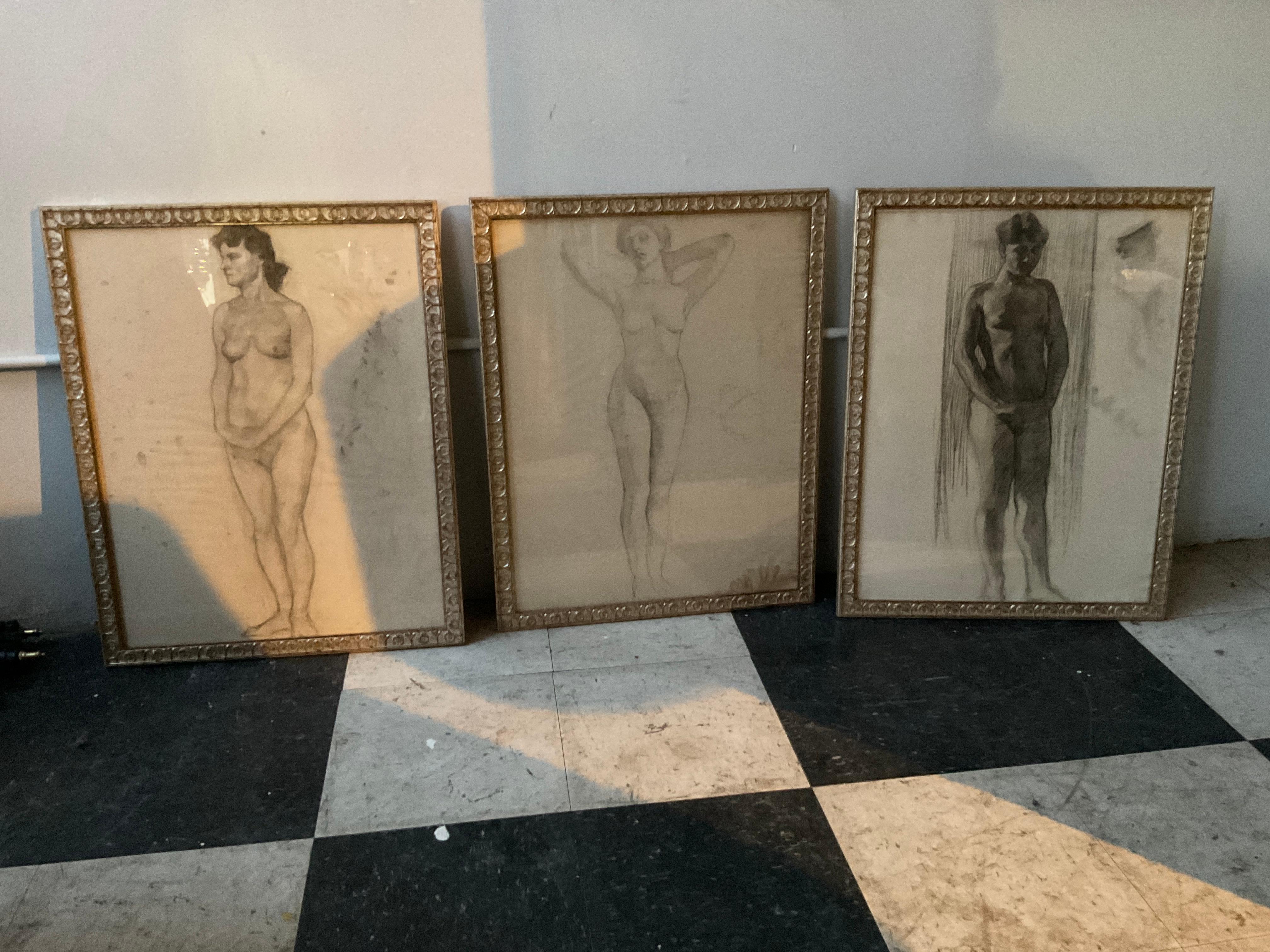 Drawings of Nude Women from 1898 For Sale