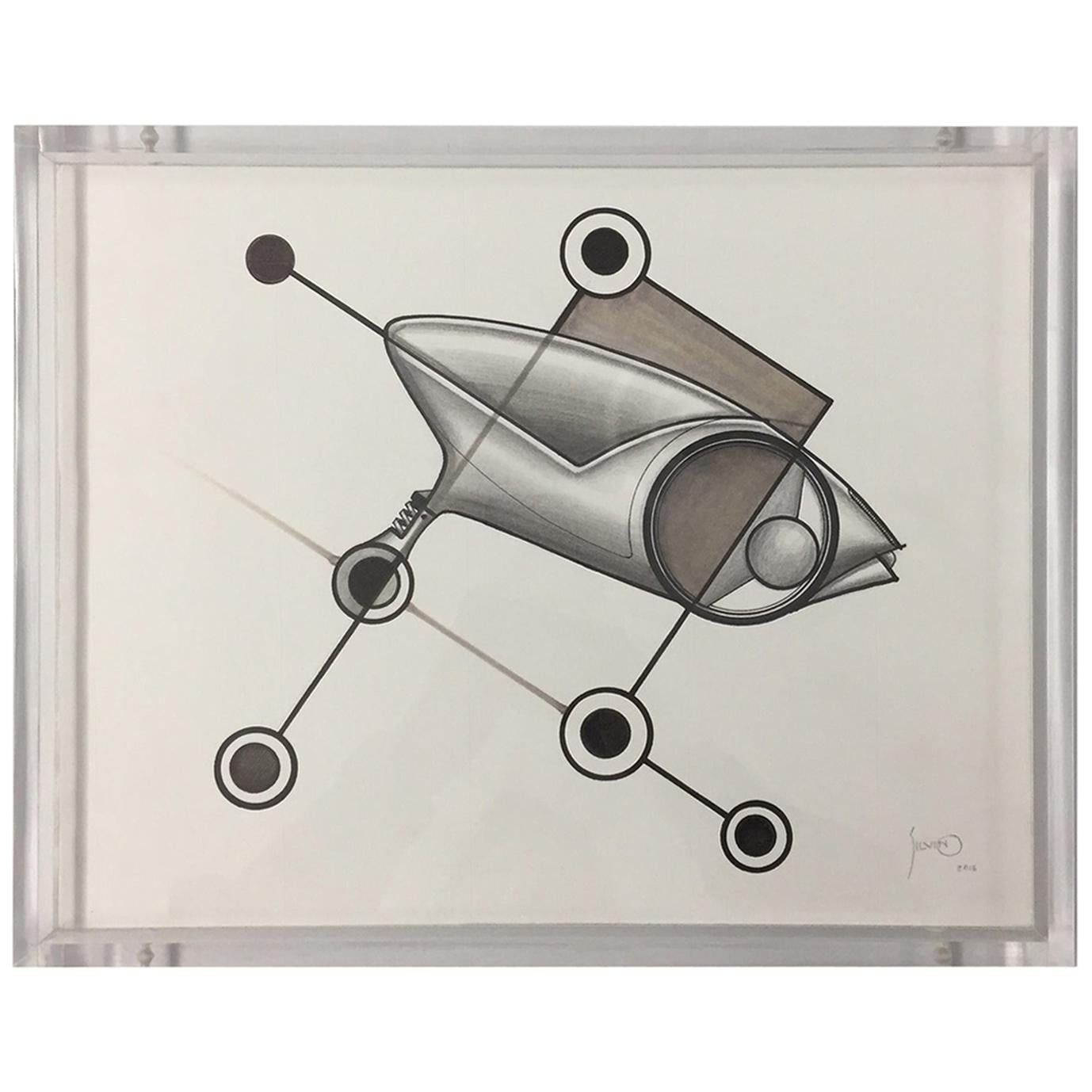 Drawings / Trimoto / Artist /Silvino Lopeztovar For Sale