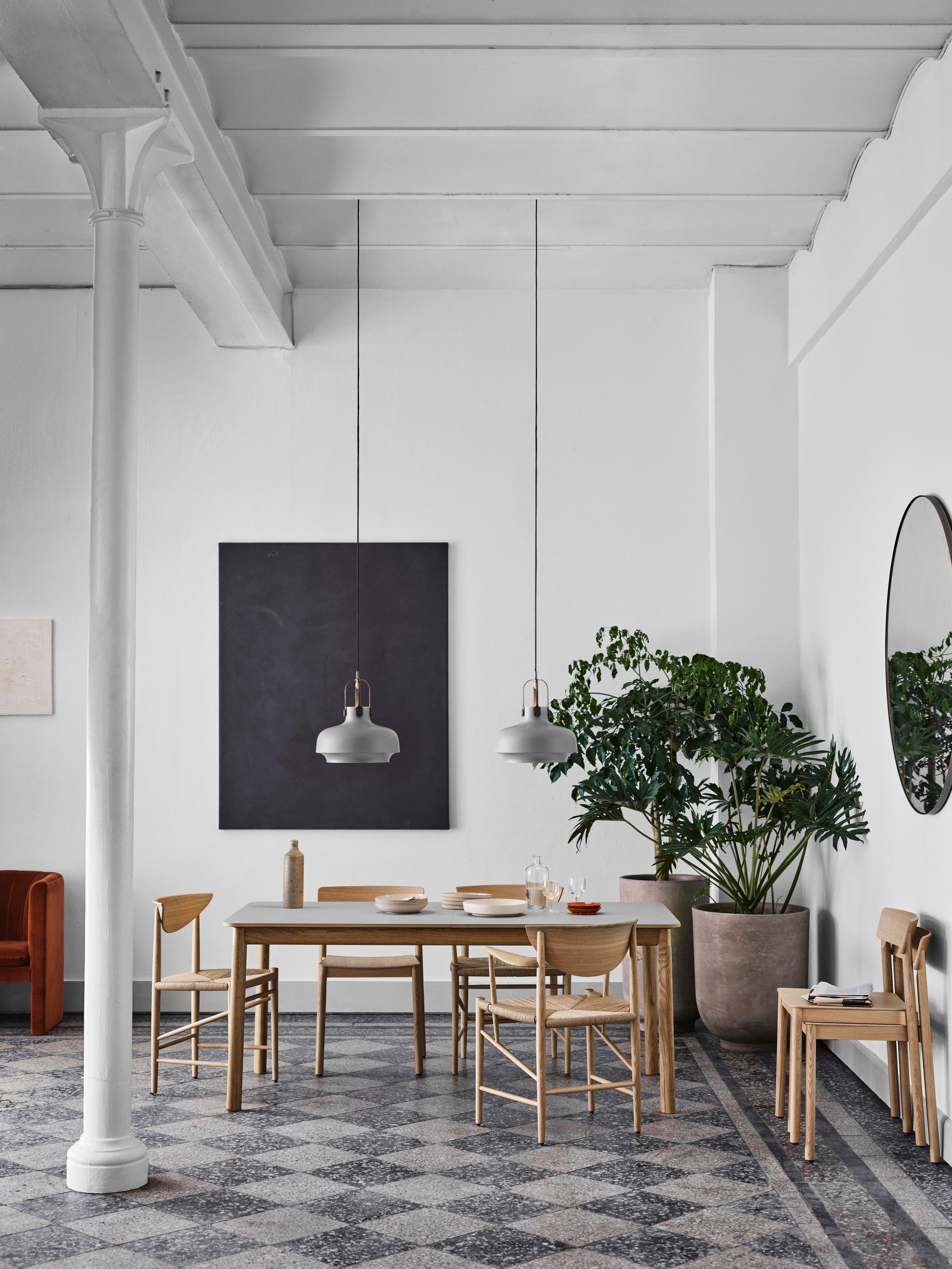 The 1956 Drawn chair by Hvidt & Mølgaard stands out as a definitive piece of Danish design.
 Relying upon traditional craftsmanship techniques and built out of organic materials, it brings a sense of wholesome honesty to any space. 
It comes in