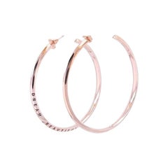 Dream Beautiful Hoops Rose Gold