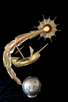 "Dream Boat" Fantasy Kinder-Nachtlicht, Komet, Schiff und Mond