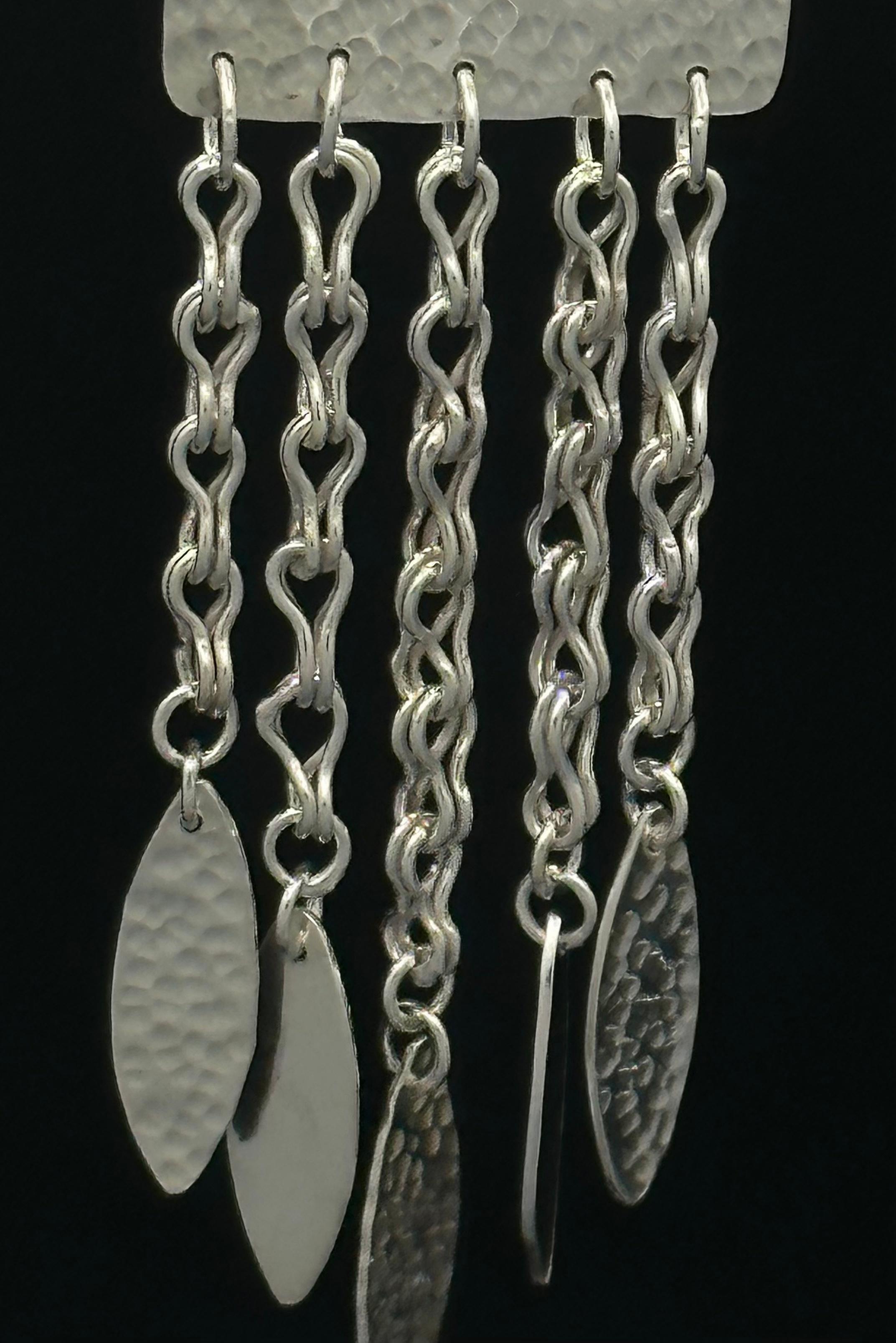 Dream catcher silver earrings In New Condition For Sale In Plano, TX