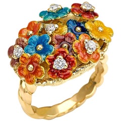 Bague Dream Collection en or jaune 18 carats avec diamants blancs