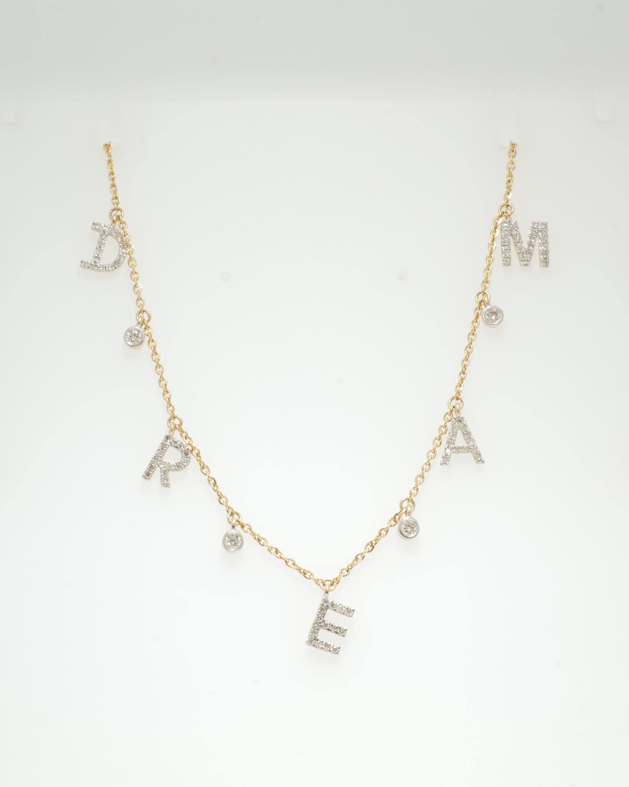 Collar con Encanto Diamante de Ensueño en Oro Macizo de 14k (Certificado) en Nuevo estado para la venta en New Delhi, DL