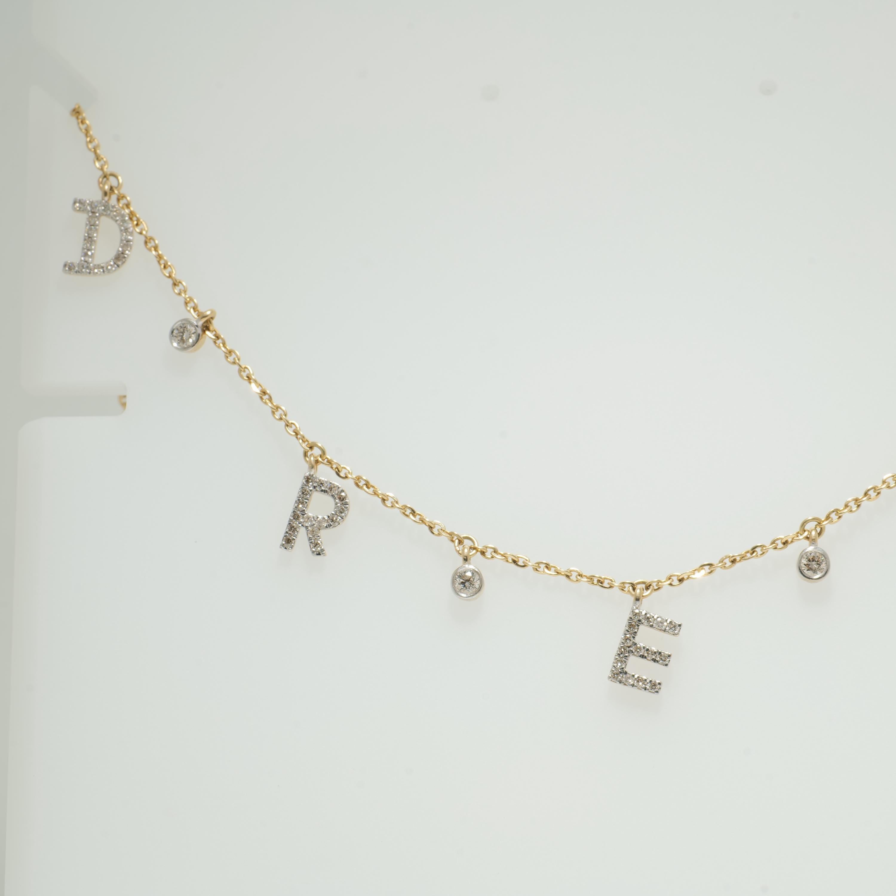 De las mujeres Collar con Encanto Diamante de Ensueño en Oro Macizo de 14k (Certificado) en venta