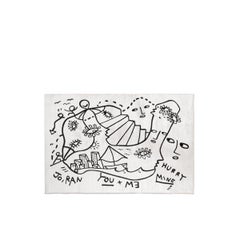 Dream Dimension Carpet Rectangular in Non-slip Polyester & Polyamide