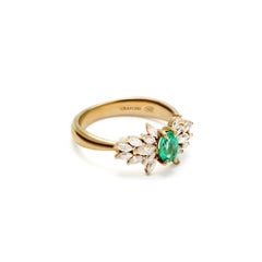Dream in Green 18k Gold - 0.81ct Brazillian Emerald ring - By Crayons Sao Paulo
