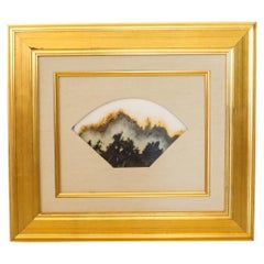 DREAM STONE 1910 Xi-Tuanxiong Cina Shih-Hua Paesaggio artistico incorniciato Marmo tagliato