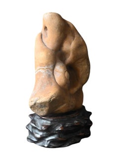 Dream Stone On Wooden Base