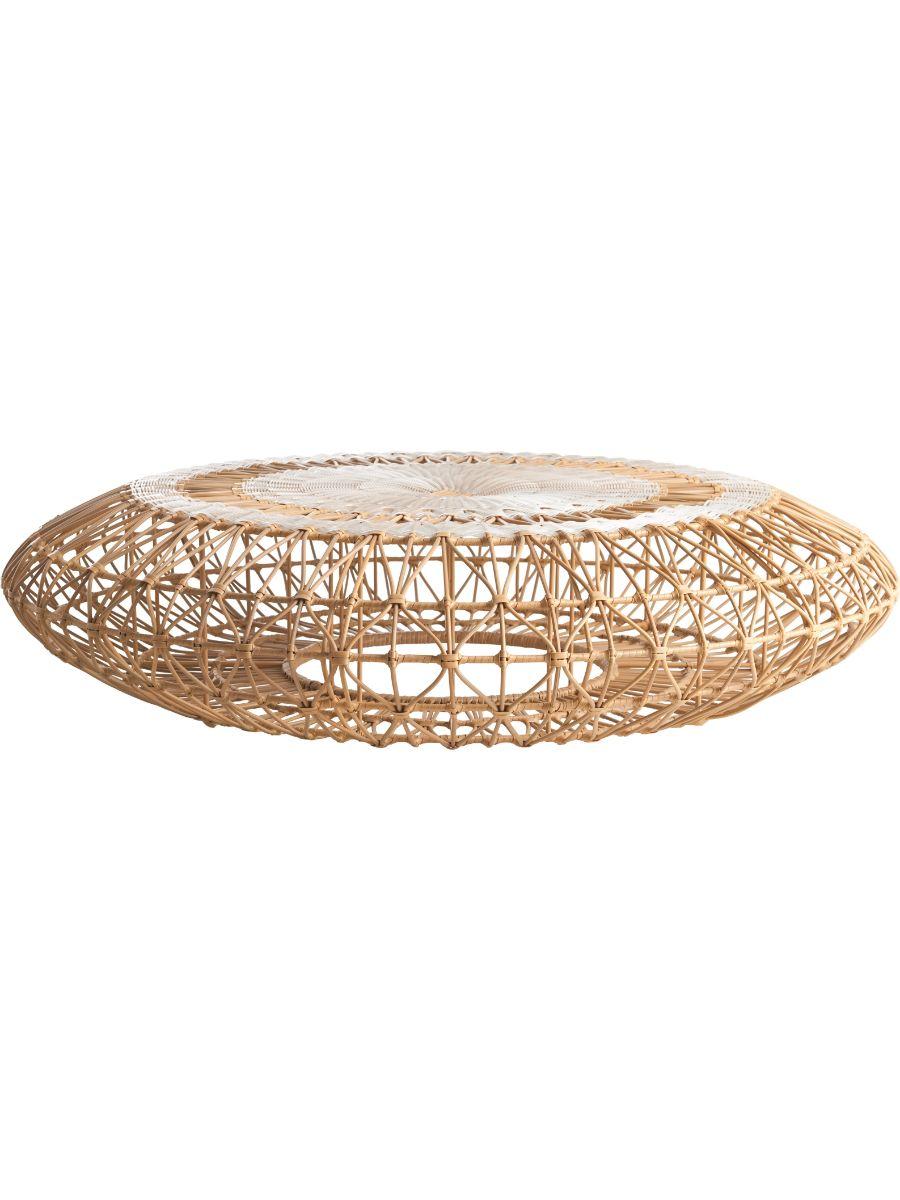 Dreamcatcher extra large stool by Kenneth Cobonpue
Materials: Polyethelene, nylon, steel. 
Also available in other sizes.
Dimensions: Diameter 120cm x height 30cm.

Reflecting the positive spirit of the Native American charm, Dreamcatcher