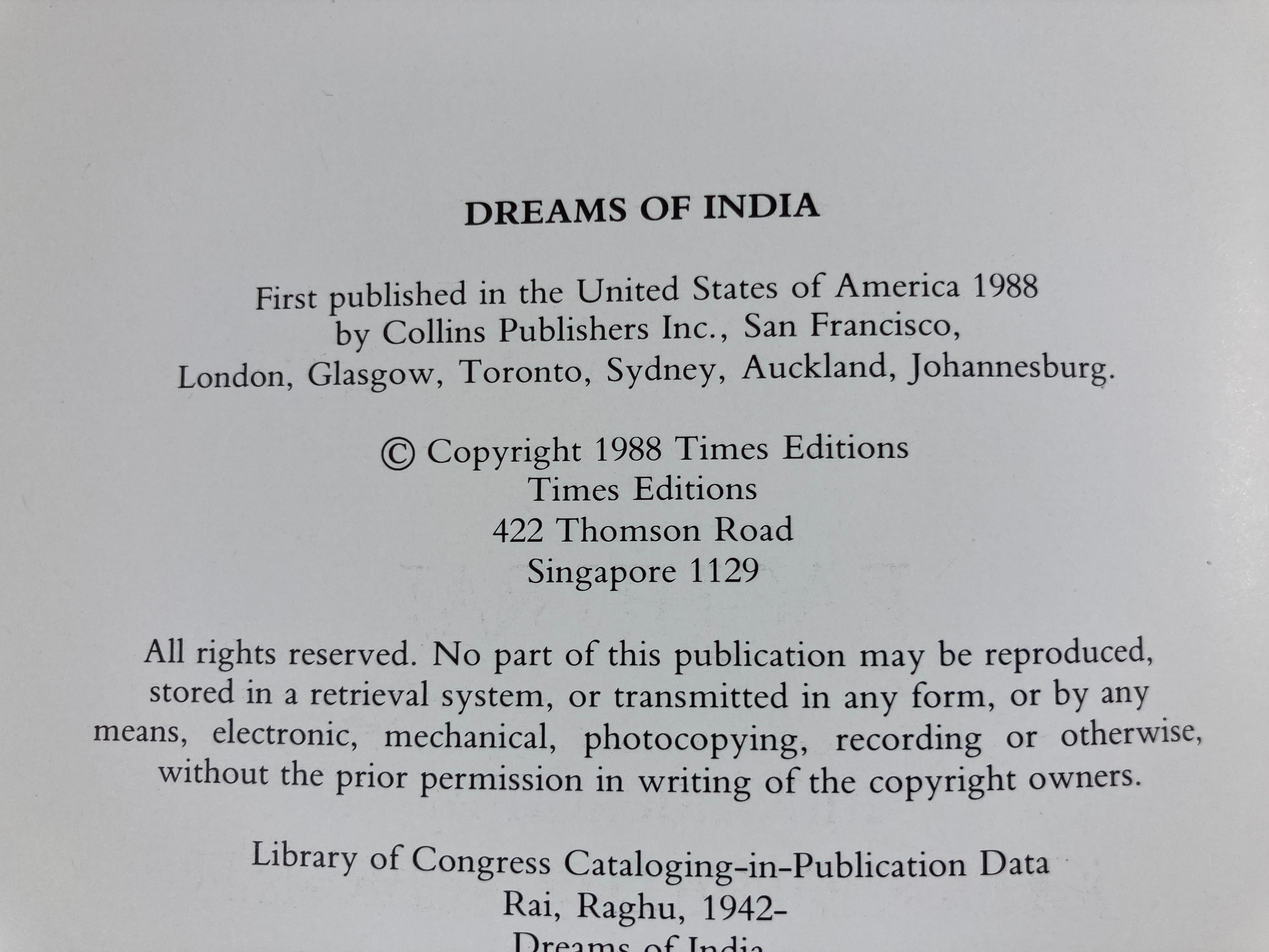 Folk Art Dreams of India Hardcover Book by Raghu Rai
