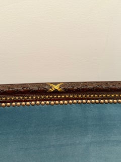 Geschnitztes, vergoldetes französisches Canape-Sofa im Louis-XV-Stil des 19. Jahrhunderts