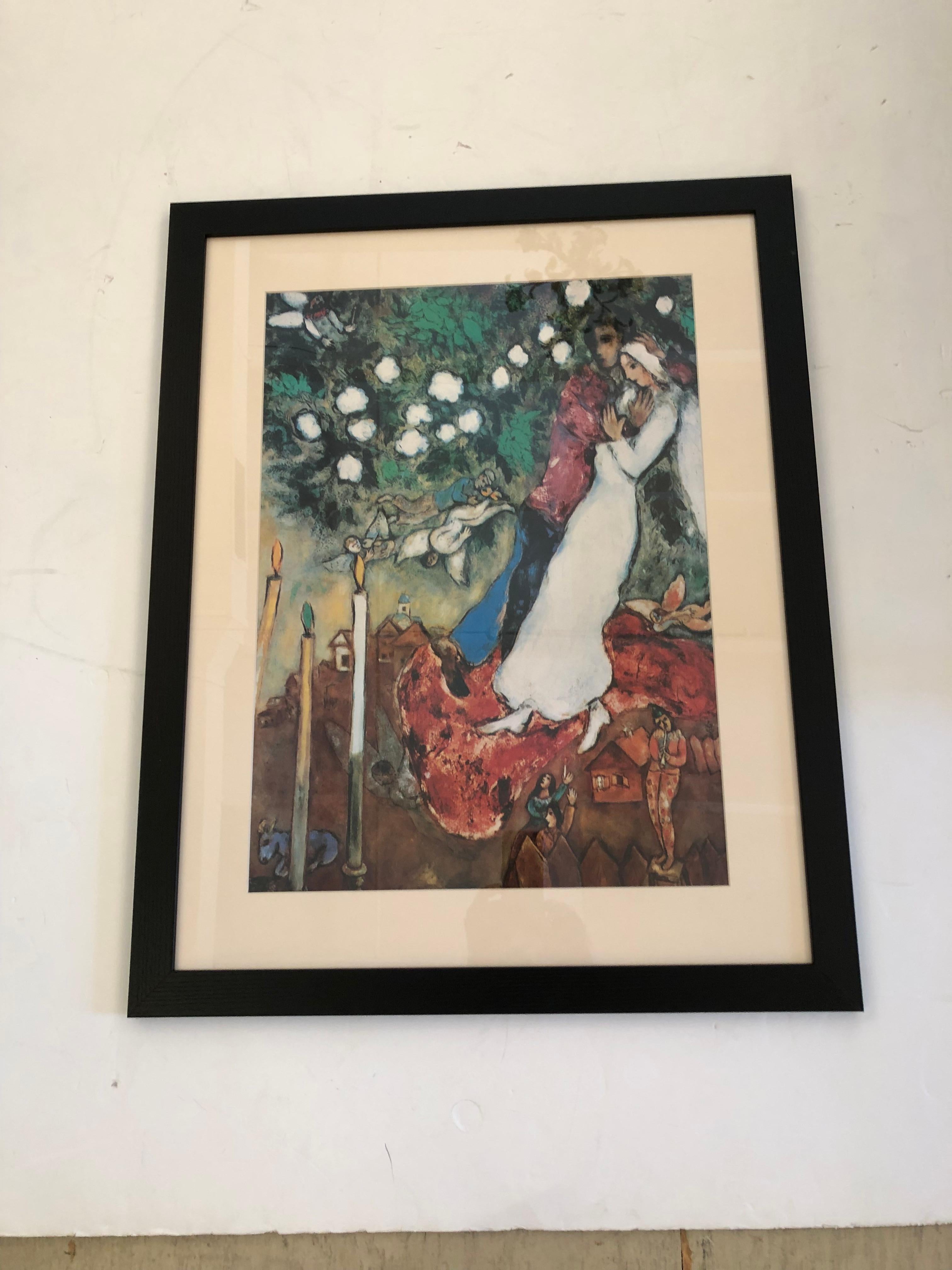 Jolie lithographie de l'artiste Marc Chagall 