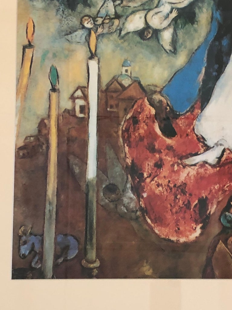 Dreamy Chagall Lithograph of Famous Painting The Three Candles at 1stDibs | marc  chagall the three candles