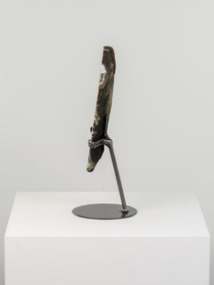 Green half Geode Resembling Murano Glass Crystal Rock Mineral Decorative Object