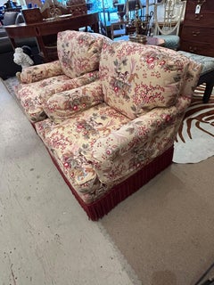 Dreamy Luxe Pair of Chintz Upholstered Club Chairs