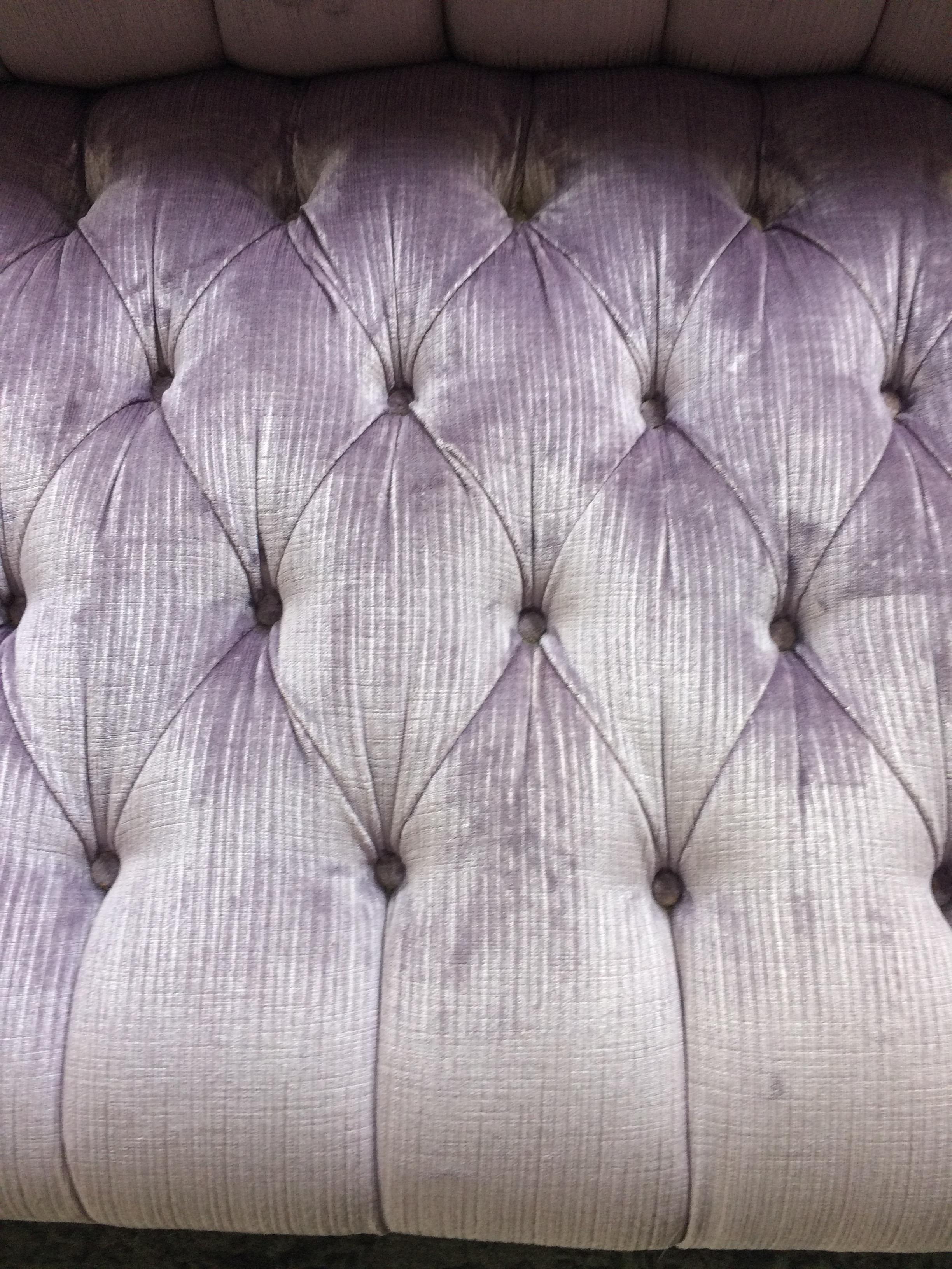 lavender velvet sofa