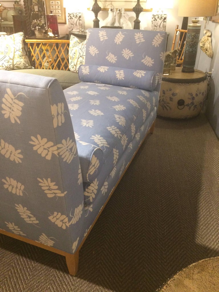 Dreamy Upholstered Daybed with Bolster Pillows at 1stDibs