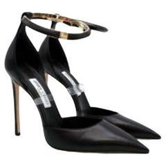 Dreece 110 Black Nappa and Clear Plexi Pumps