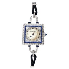 Antique Dreicer & Co. C.H. Meylan Art Deco Platinum Diamond Watch