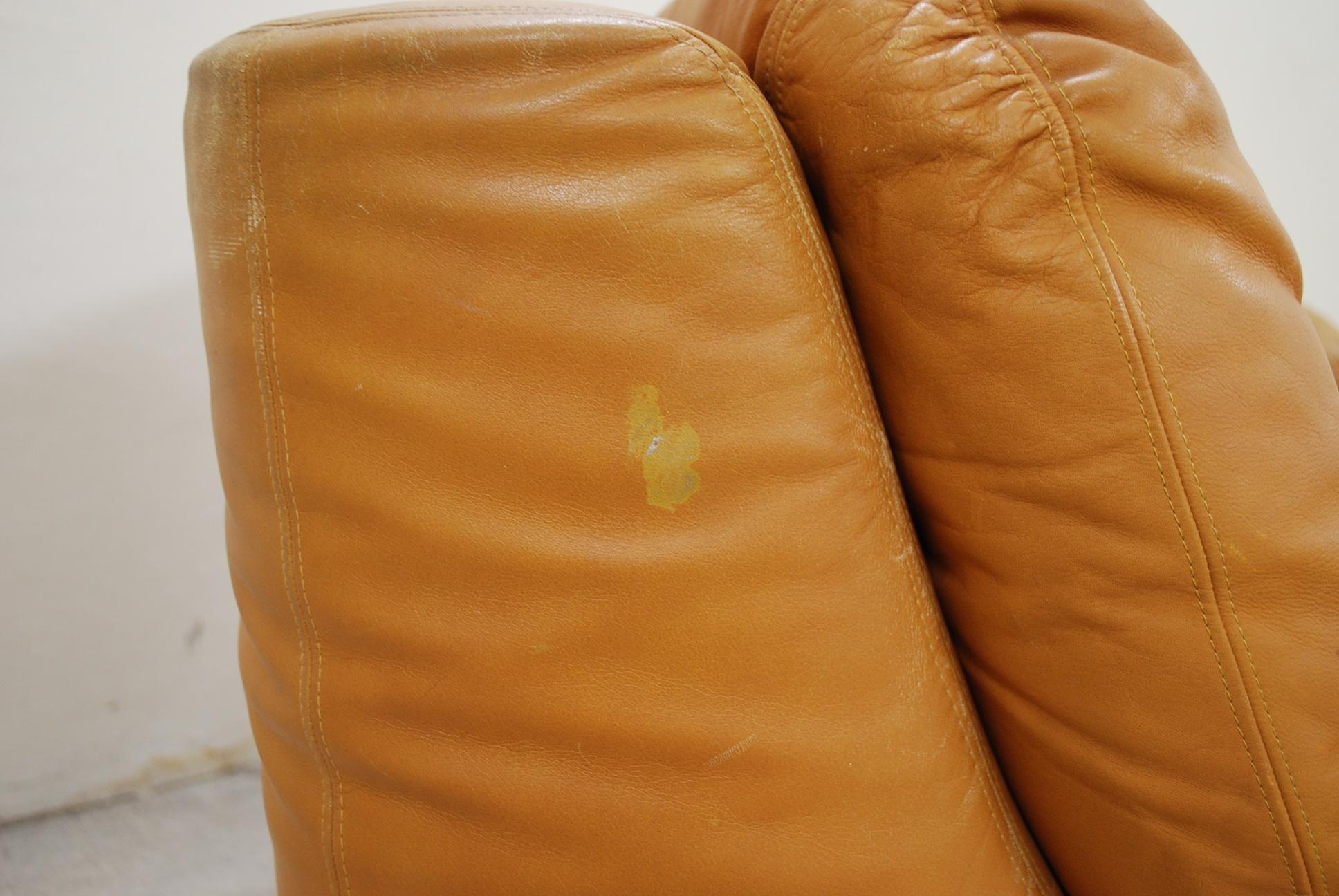Dreipunkt International Leather Lounge Chair Cognac 3