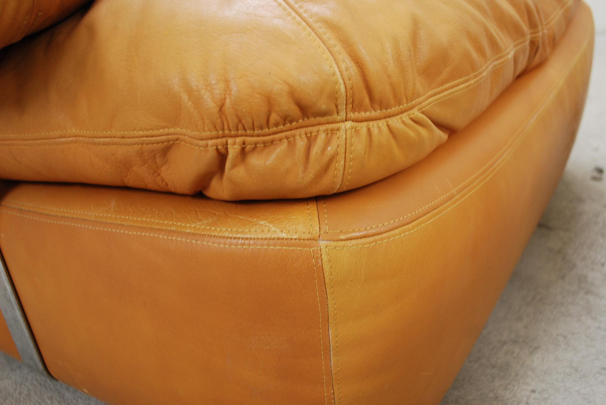 Dreipunkt International Leather Lounge Chair Cognac 4