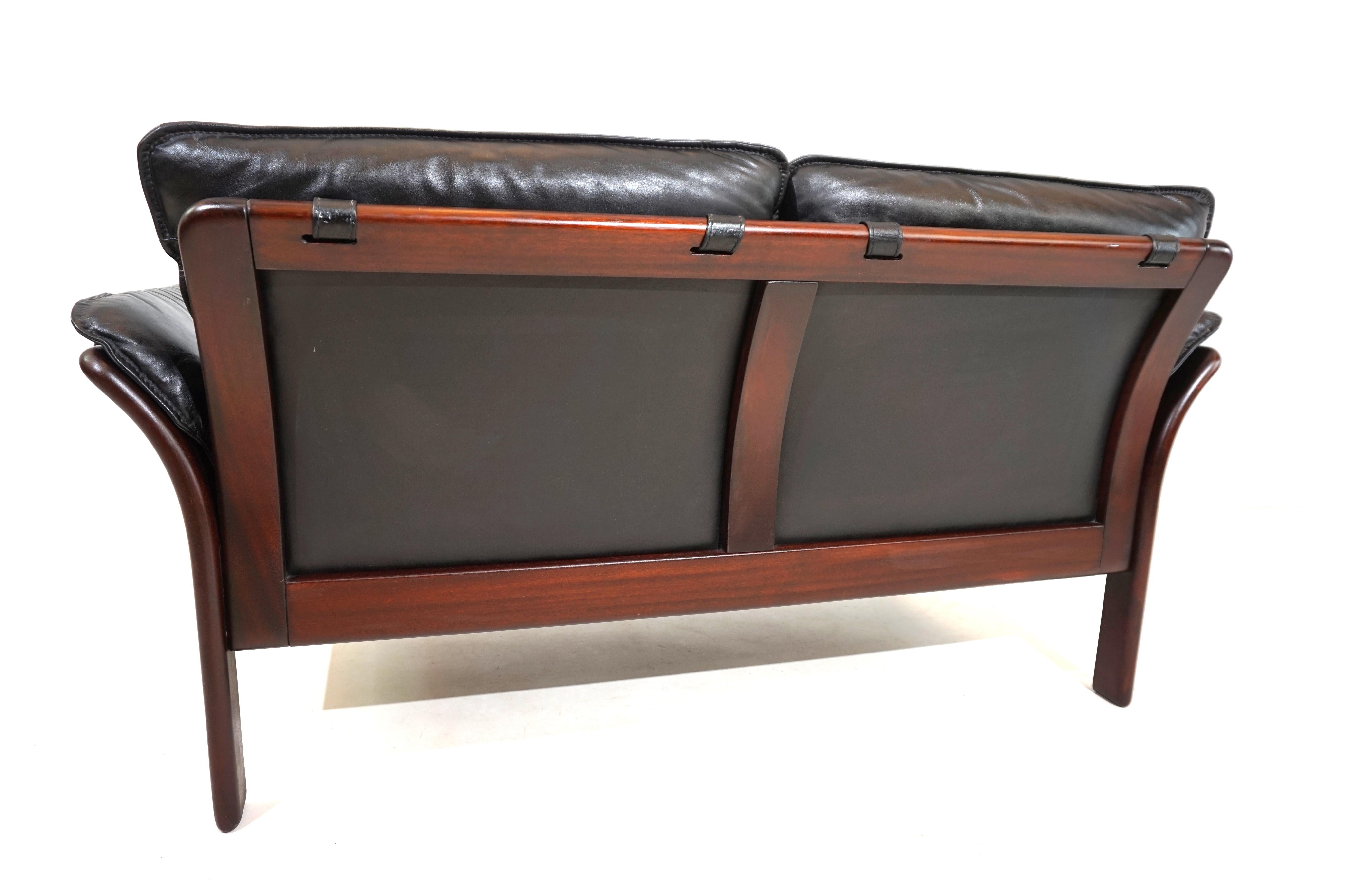 Leather Dreipunkt Scala 2 seater leather sofa