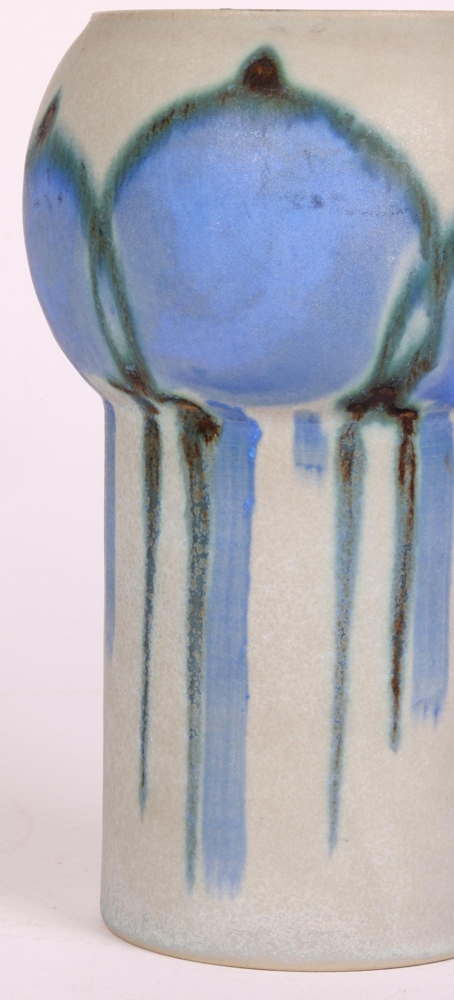 Mid-Century Modern Drejar Gruppen for Rörstrand Swedish Stylized Modern Ceramic Vase, 1973 For Sale