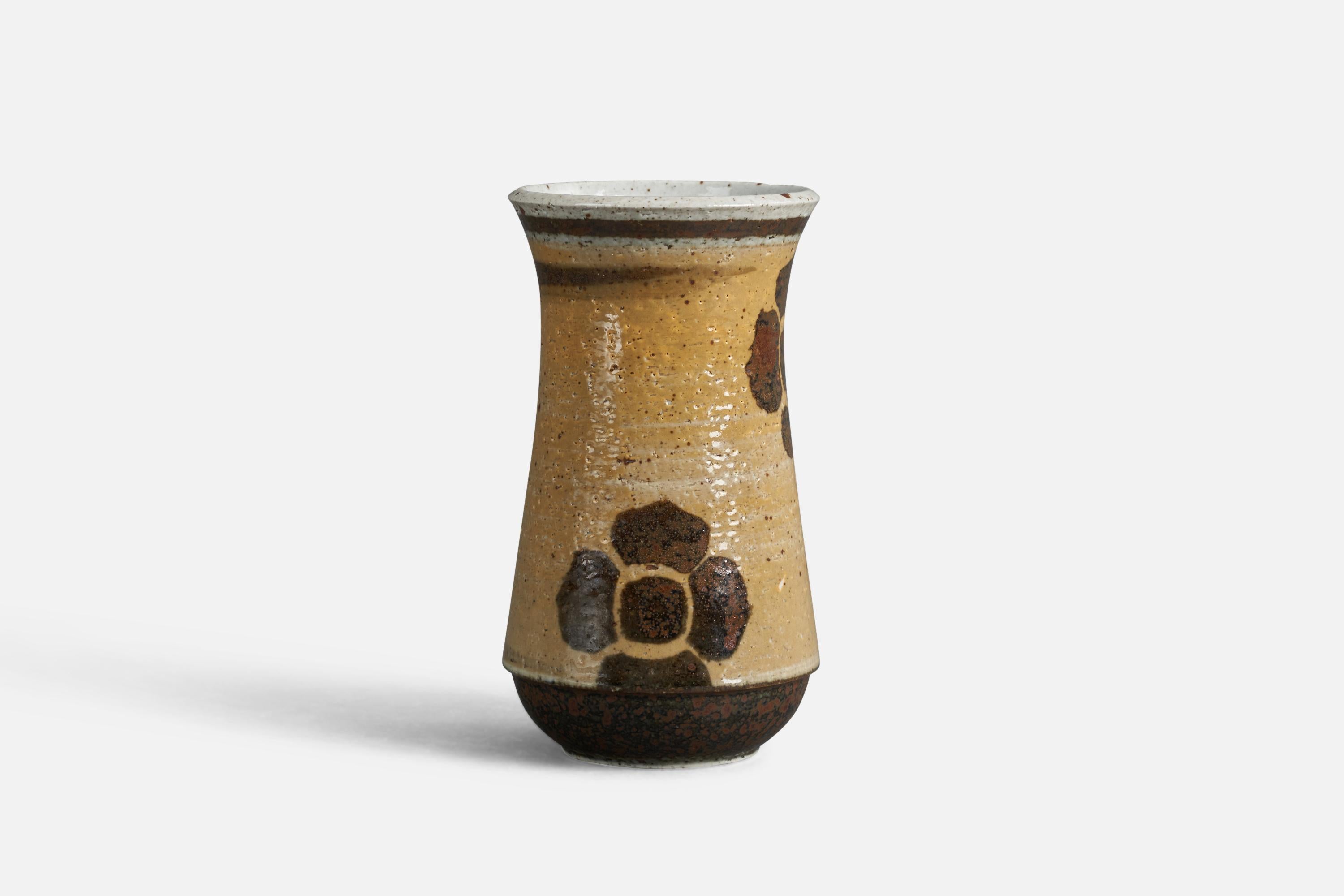 Swedish Drejargruppen, Vase, Stoneware, Rörstrand, Sweden, 1960s For Sale