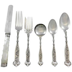 Dresden by Whiting Sterling Silver Flatware Set for 2 Service 83 pieces