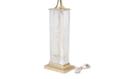Dresden Crystal & Brass Table Lamp