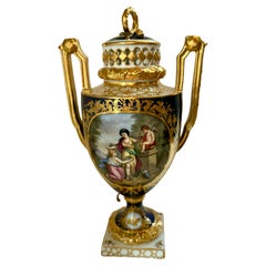 Dresden Helena Wolfsohn, 1843-1878, rare hand painted urn