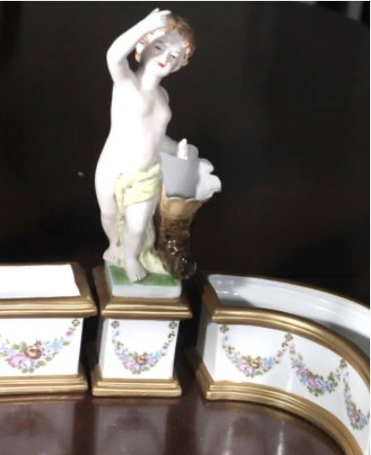 “19th C. Large Figural Dresden \ Meissen Porcelain Surtout De Table” For Sale 9