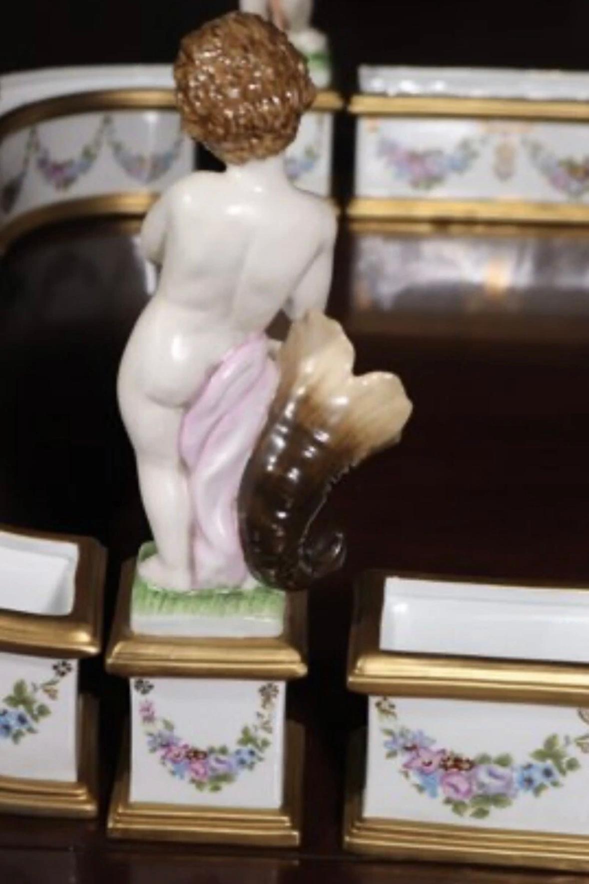 “19th C. Large Figural Dresden \ Meissen Porcelain Surtout De Table” For Sale 6