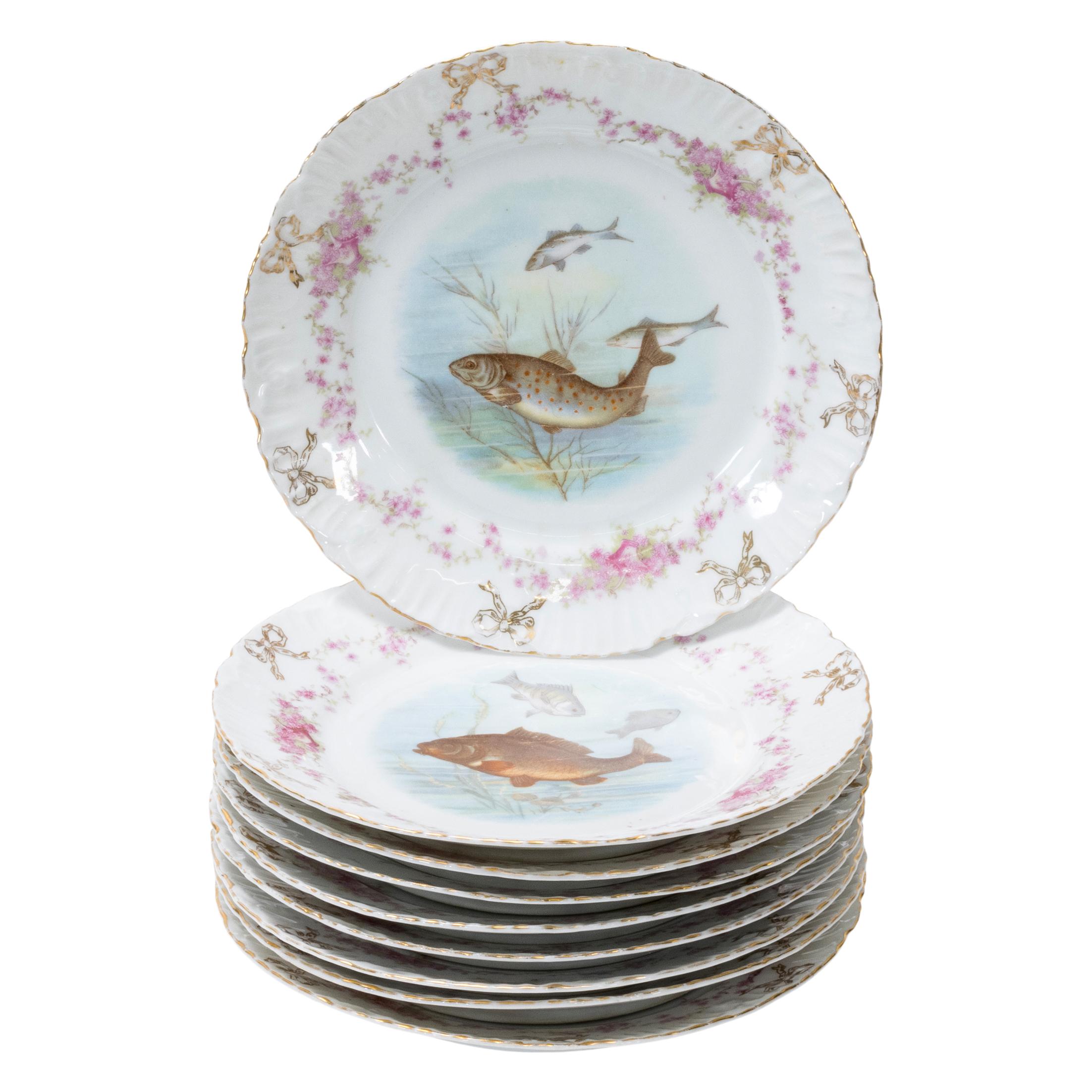Dresden Porcelain Fischgeschirr im Zustand „Gut“ im Angebot in Coeur d'Alene, ID