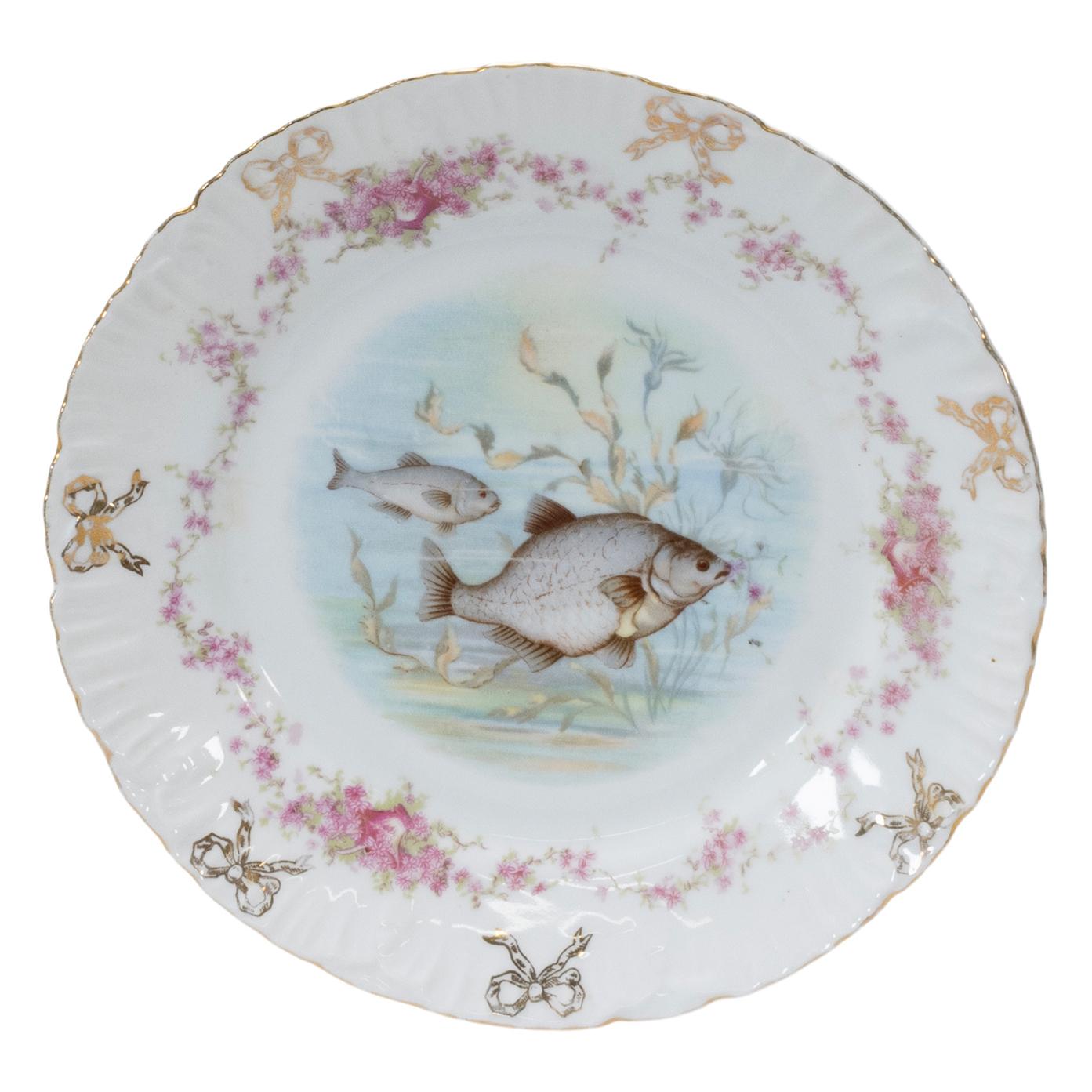 Dresden Porcelain Fischgeschirr (Porzellan) im Angebot