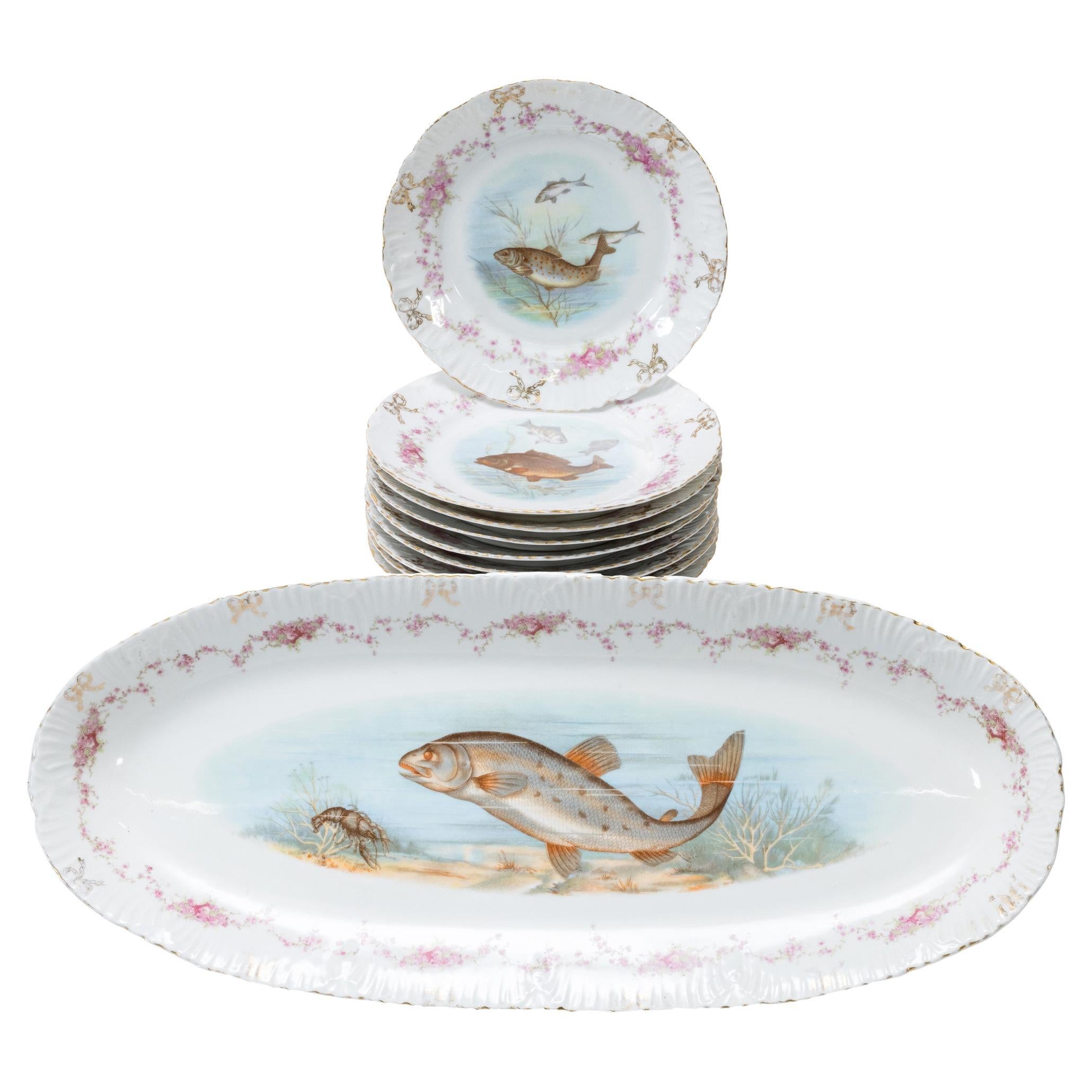 Vajilla de Porcelana Dresden para Peces