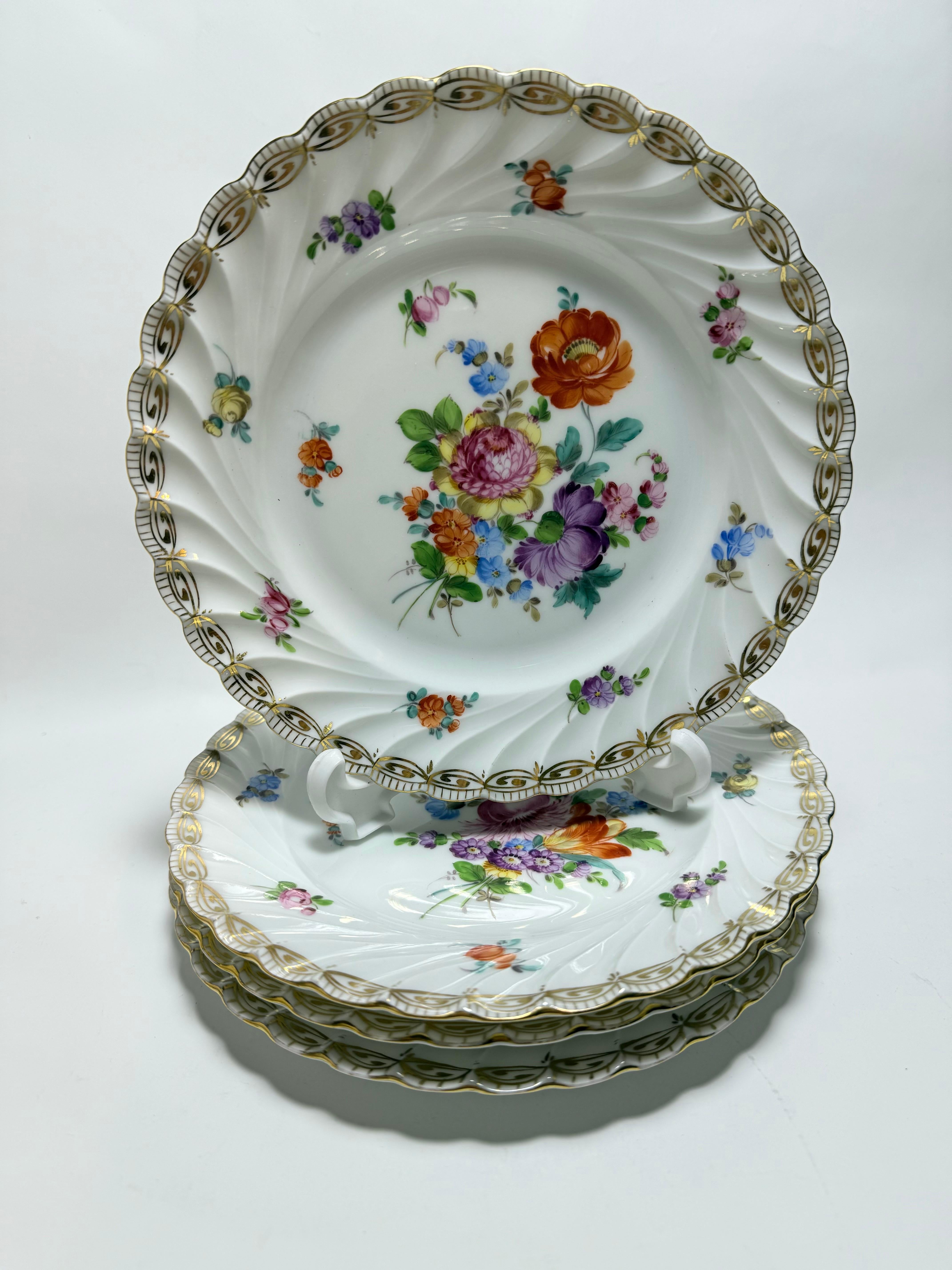 Dresdener Potschappel Carl Thieme, Anfang des 20. Jahrhunderts, 4 Tafeln im Angebot 2