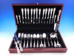 Dresden Scroll by Lunt Sterling Silver Flatware Set for 6 Service 54 Pieces