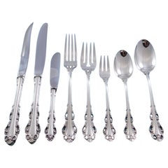 Dresden Scroll by Lunt Sterling Silver Flatware Set for 6 Service 54 Pieces