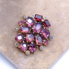 Dress Clip Eisenberg Originals Faux Amethyst 1940s