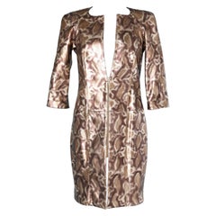 Dress Coat in animal print python Shiro