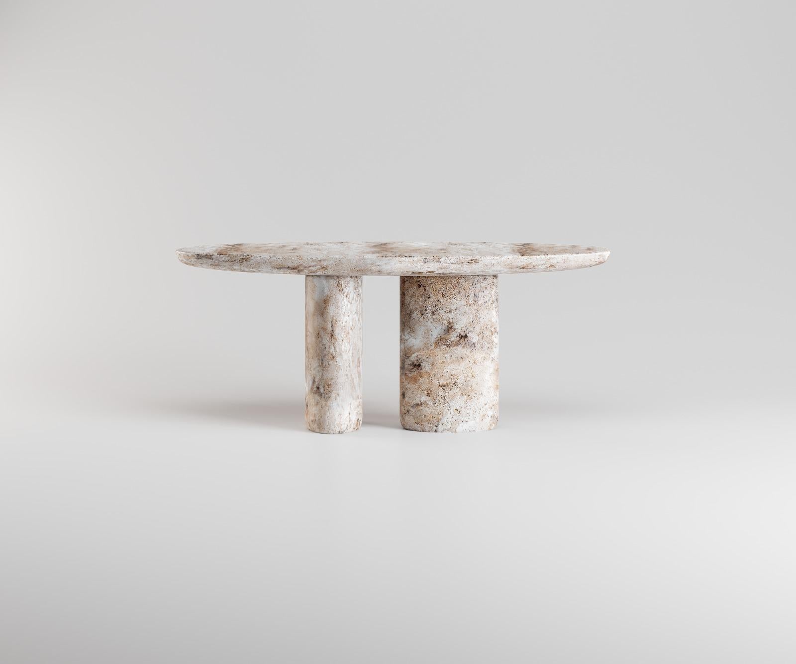 A true masterpiece, the Dress Console embodies timeless sophistication and unparalleled uniqueness. The console seamlessly merges contemporary design with enduring elegance. Crafted from Travertino Becagli, renowned for its exquisite beauty and