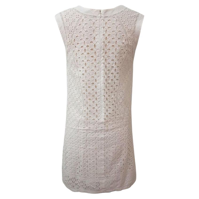 Cotton White color Sleeveless Sangallo lace With silk lining Maximum length cm 84 (3307 inches)
