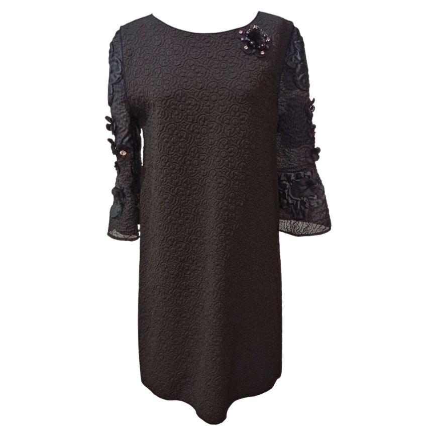 Fendi 1990's Vintage Zucca Monogram Sheer Mesh Knit Brown Dress For ...