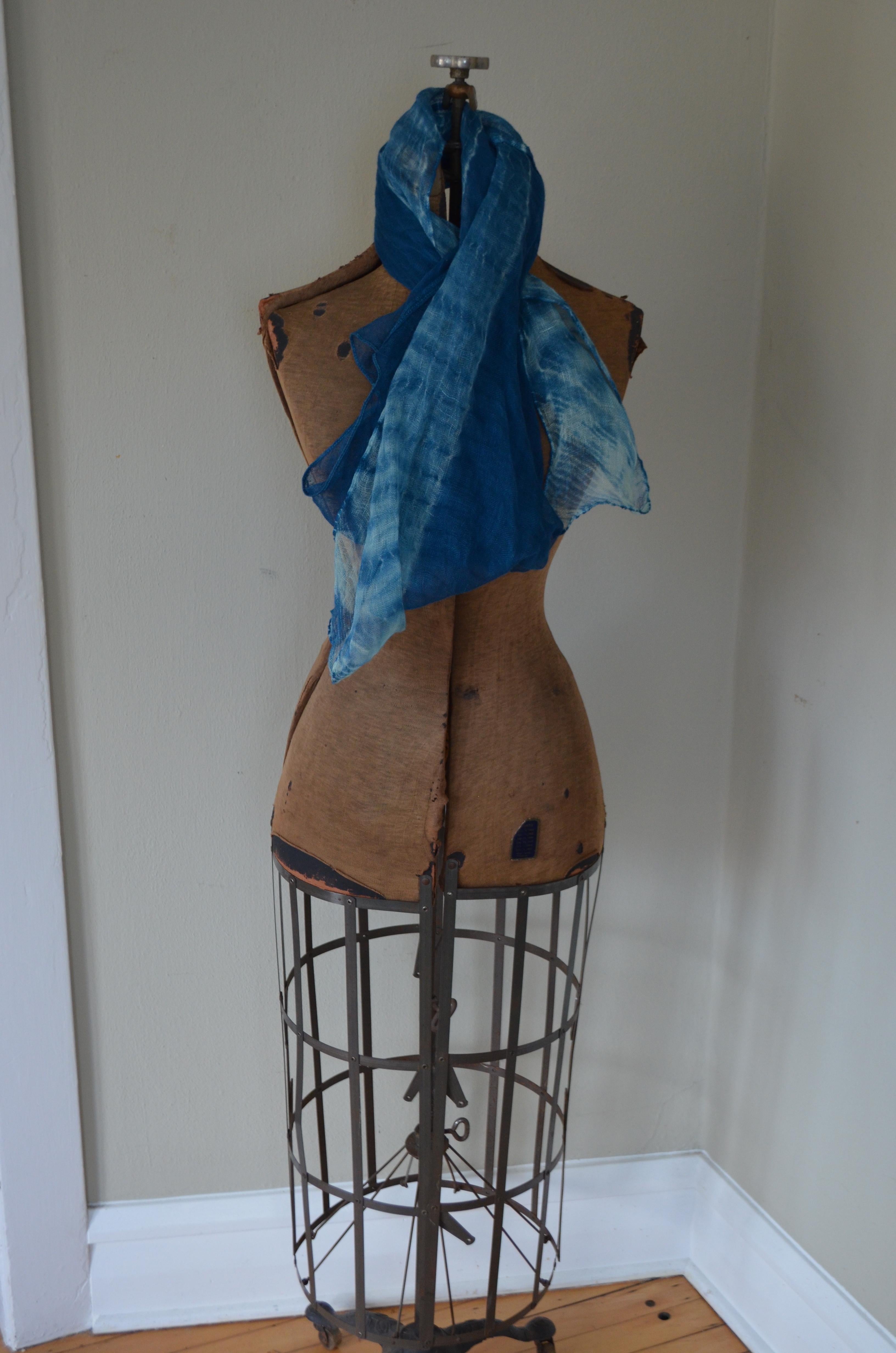 Dress Form from Edwardian Era, Early 1900s, Adjustable Height on Wheels 10