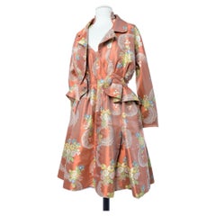 Dress & Jacket in Lampas by Christian Lacroix inspired 18th century Circa 1990